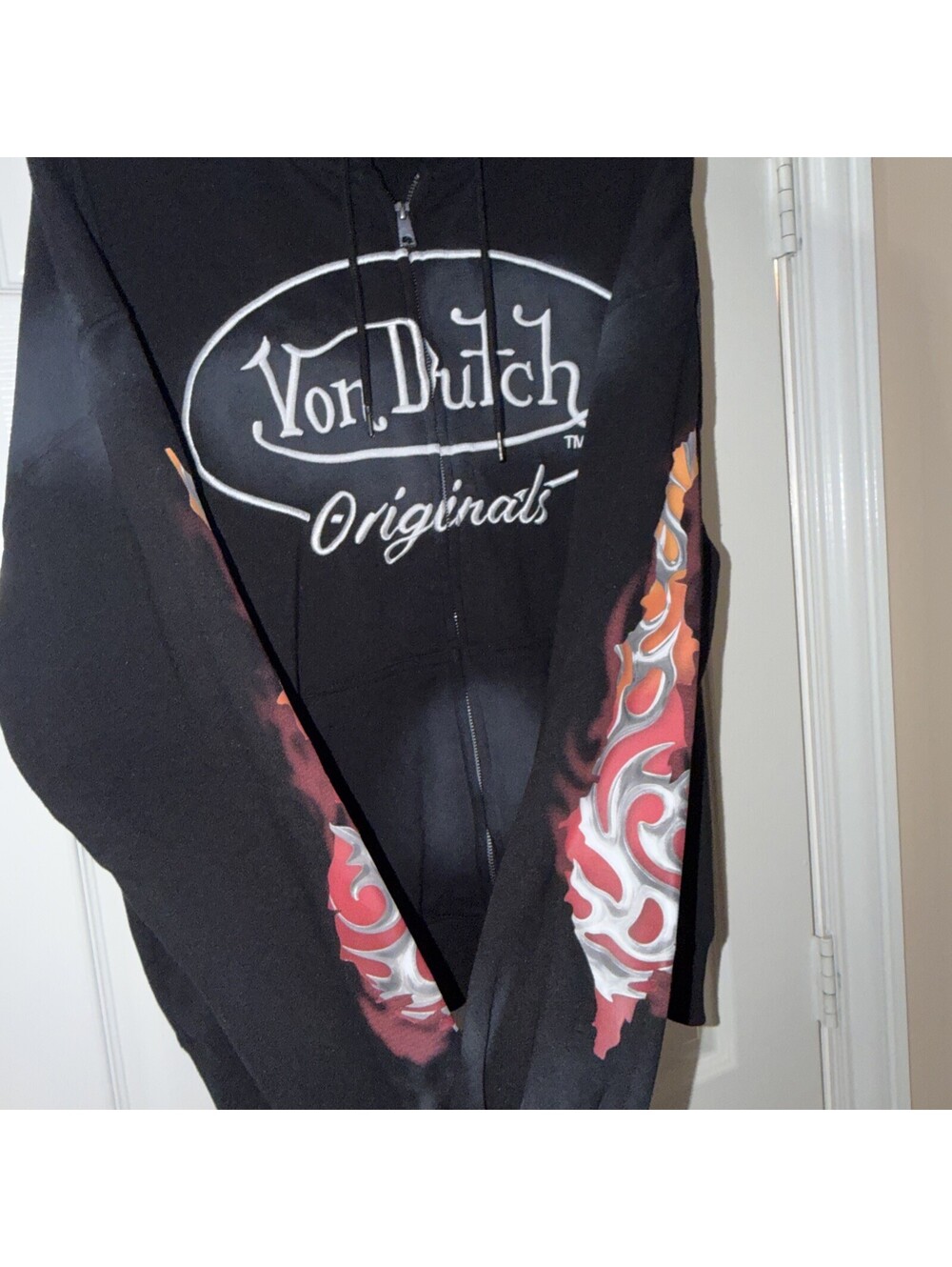 Von Dutch Full Zip Hoodie Size XL Black NWT